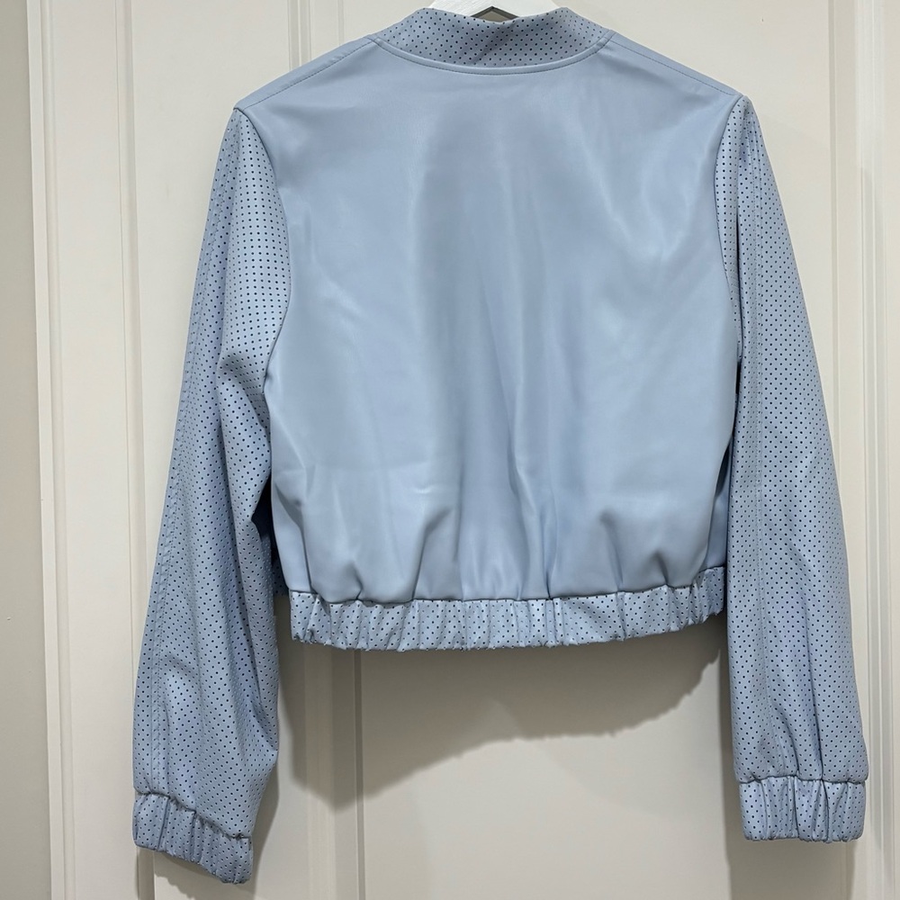 New SEDGE Terry Jacket in Cornflower Vegan Leather NWT S - Picture 10 of 10